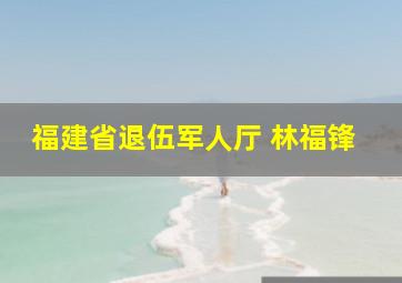 福建省退伍军人厅 林福锋